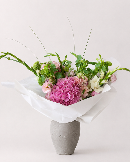 Pink Hydrangea Garden